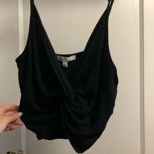 Twist front tank top